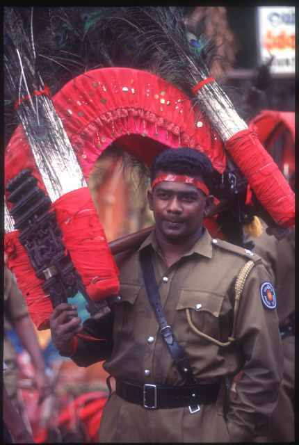Police Officer with kavadi
