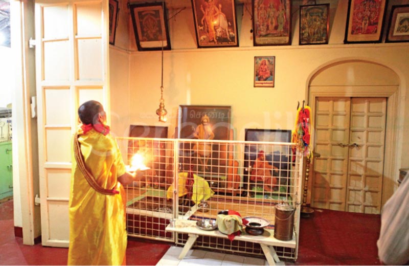 Puja at the Guru Asanam
