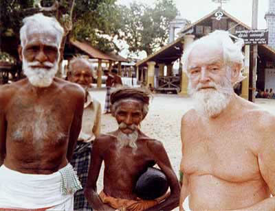 German Swami Gauribala and friends