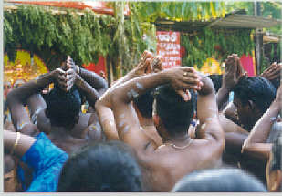 Tamil devotees, Kathirkama